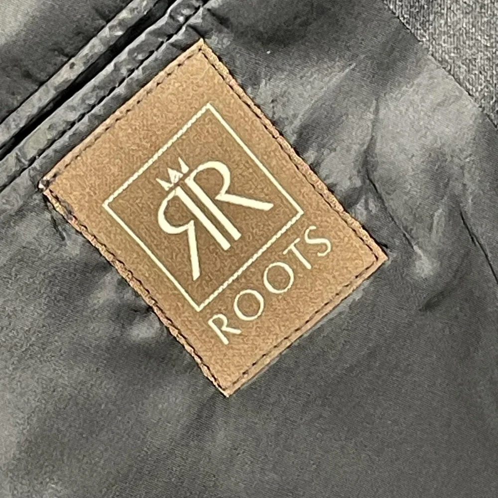 Hickey Freeman Roots Men Blazer Jacket 41R Charcoal Gray 100% Pure Wool 2 Button